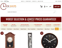 Tablet Screenshot of clockshops.com